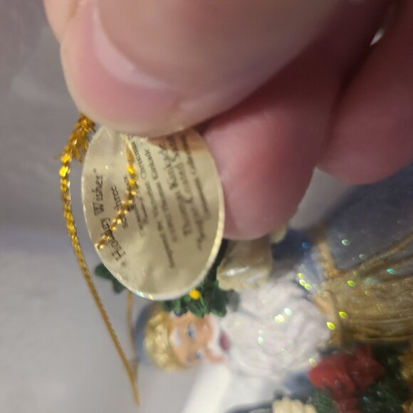 Thomas Kinkade 2 New 2009 Santa Ornaments Bradford Numbered Illuminates #4 - Picture 8 of 10